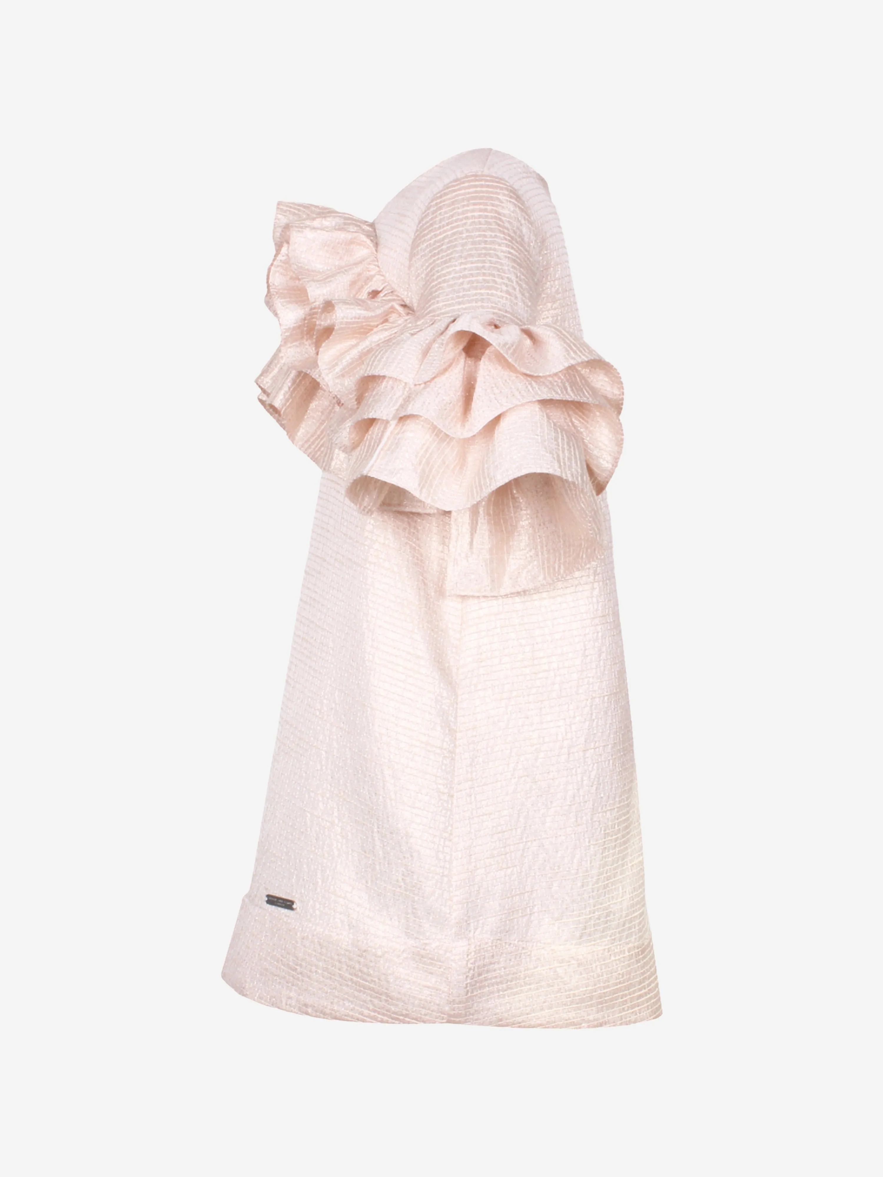 Jessie And James Girls Flutterby A-Line Ruffle Dress in Pink
