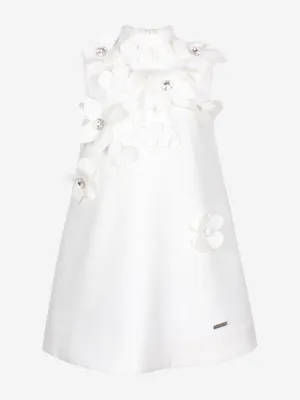 Jessie And James Girls Willow Flower Dress in White