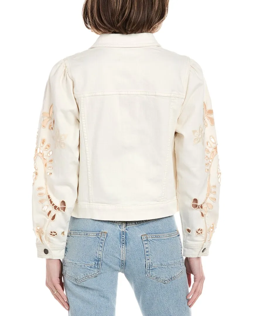 Johnny Was Charlotta Cropped Denim Jacket