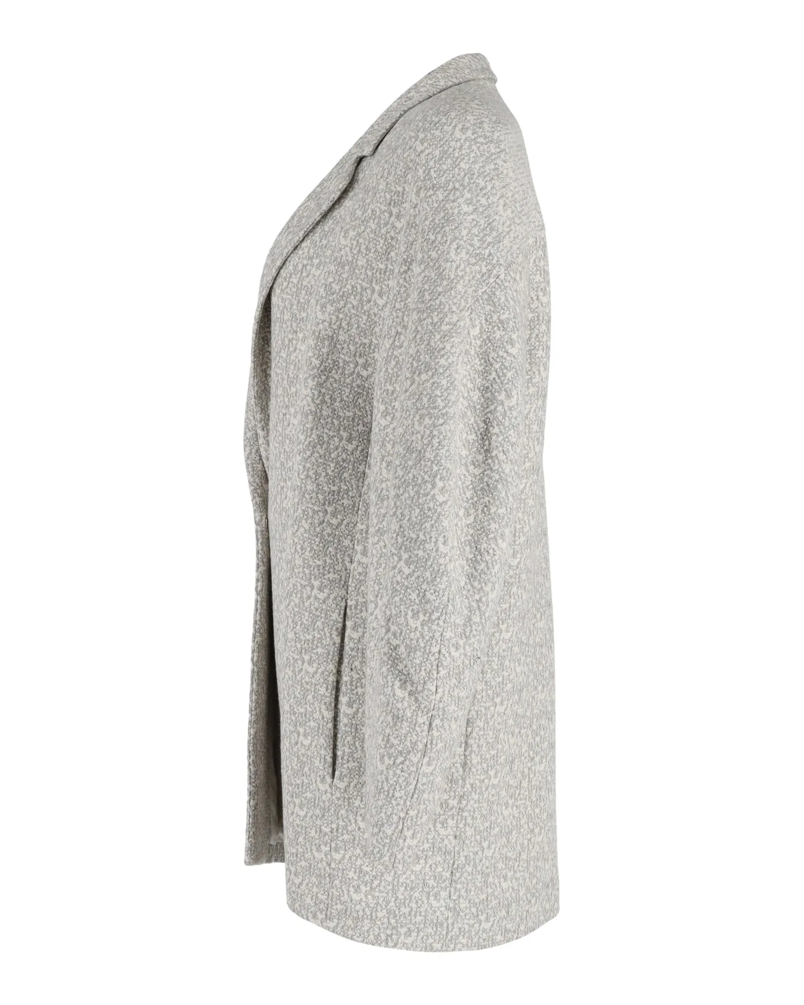 Joseph Tweed Coat in Grey Viscose