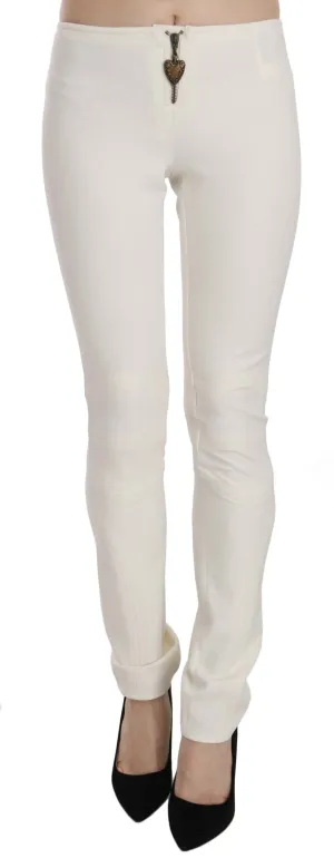 Just Cavalli  Mid Waist Skinny Dress Trousers Women's Pants