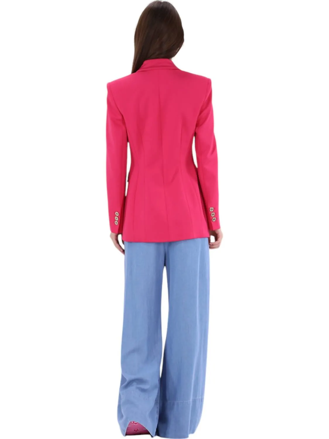 Lauren Perre Blazer In Fuchsia