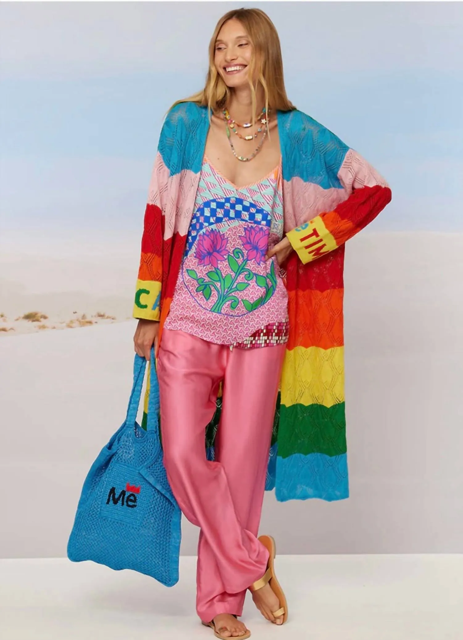 Liana Straight Leg Trousers In Pink