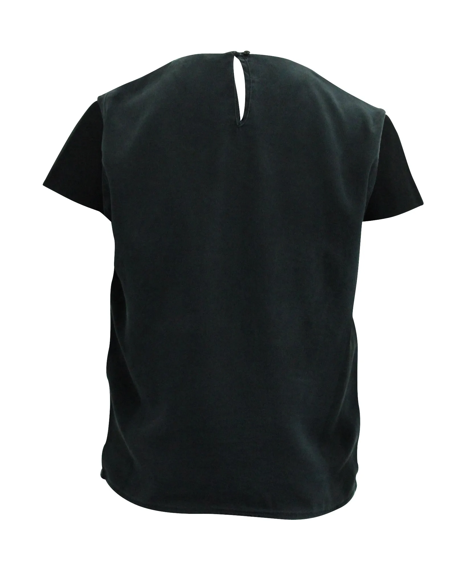 Maje Printed Blouse in Black Silk
