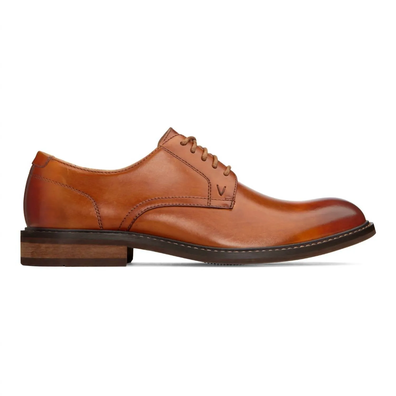 Men's Bowery Graham Leather Oxford Shoes In Dark Tan
