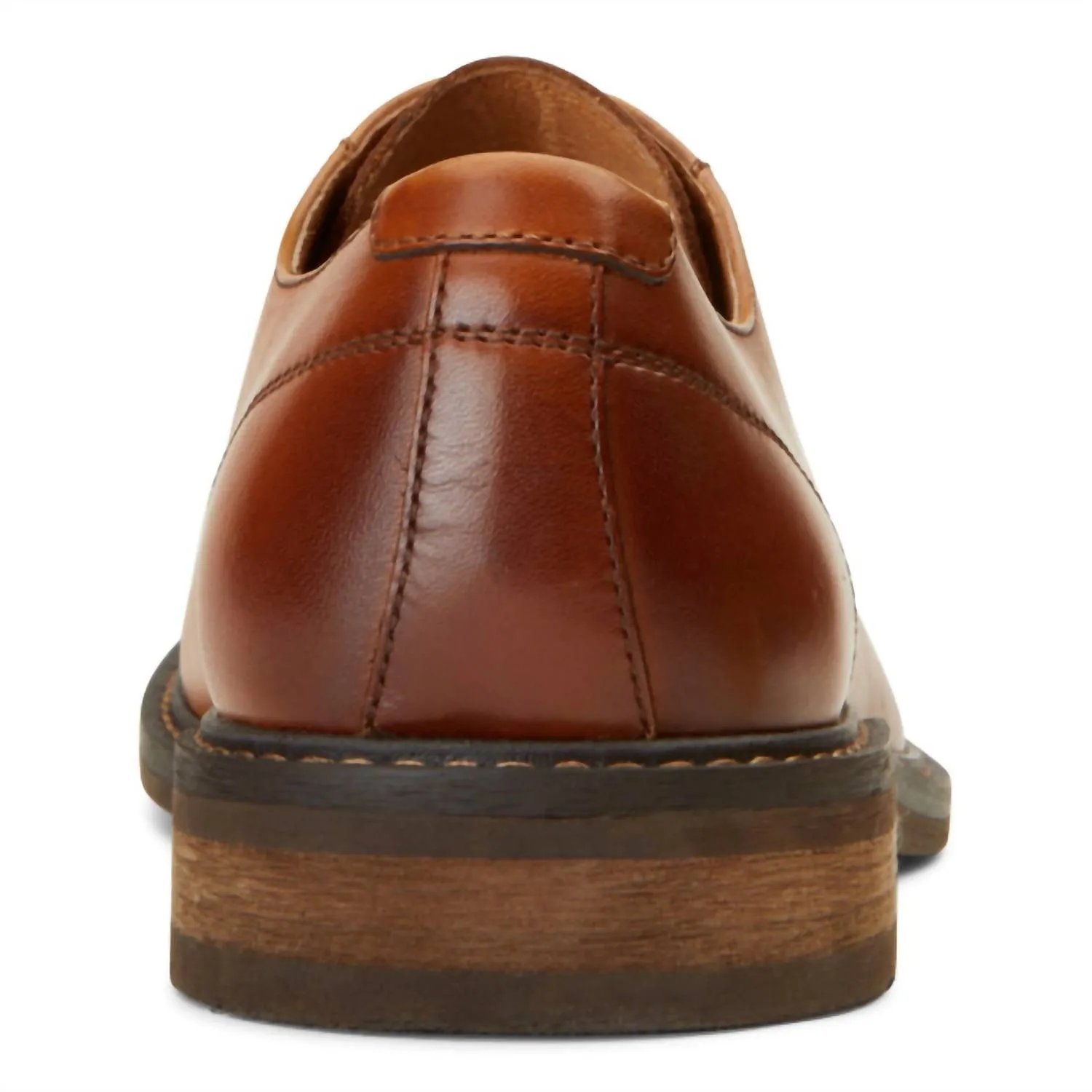 Men's Bowery Graham Leather Oxford Shoes In Dark Tan
