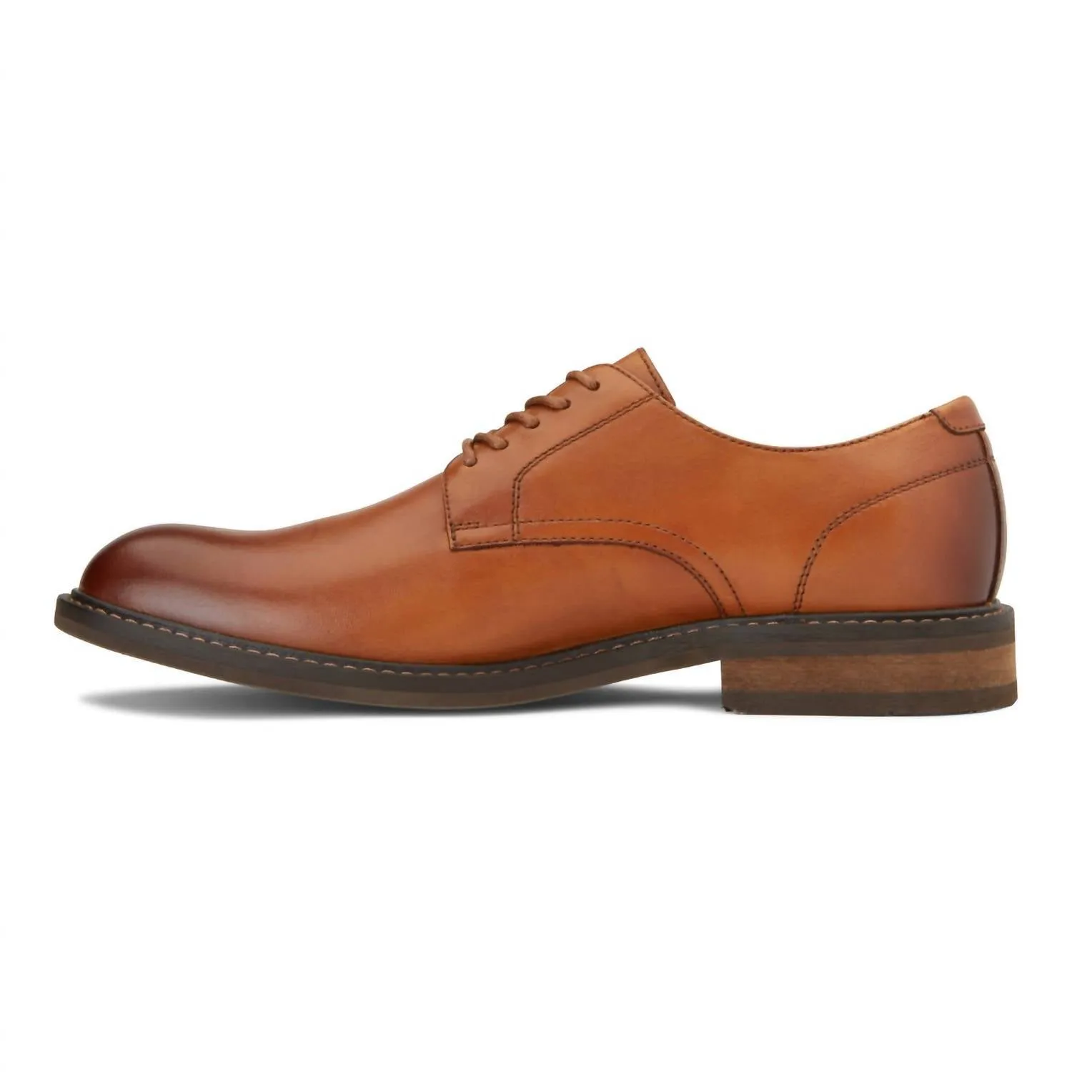 Men's Bowery Graham Leather Oxford Shoes In Dark Tan