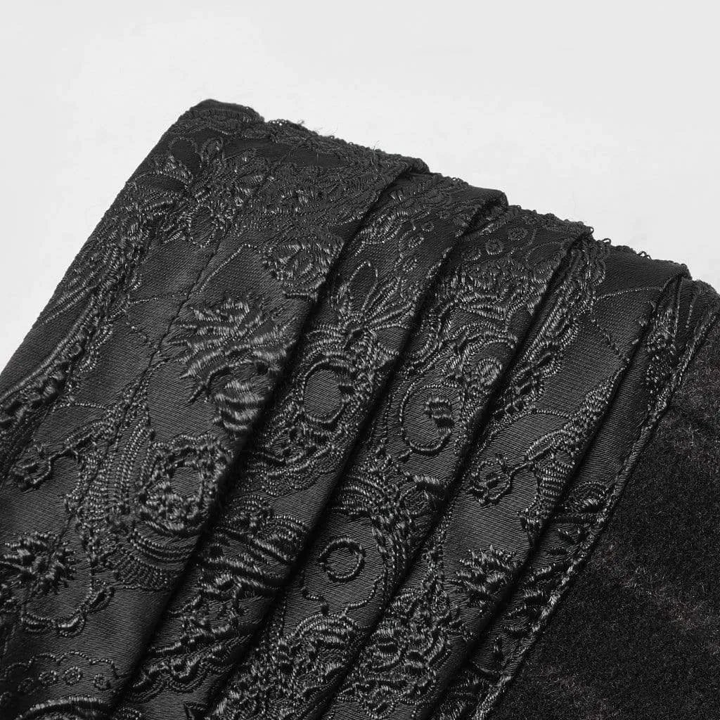 Men's Goth High-waisted Pinstripes Straight-leg Pants