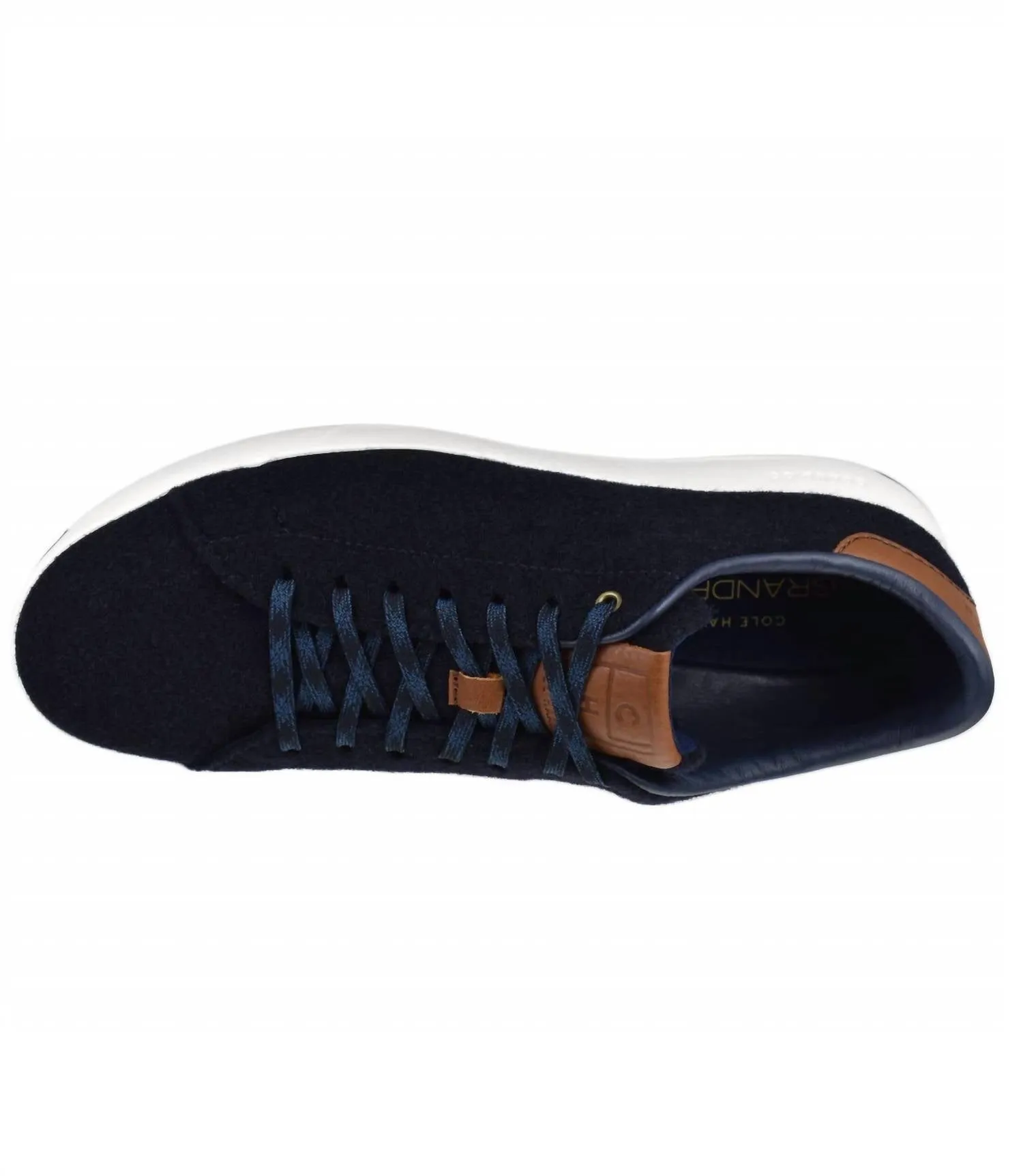 Men's Grandpro Tennis Sneaker In Navy Ink/brown Tan