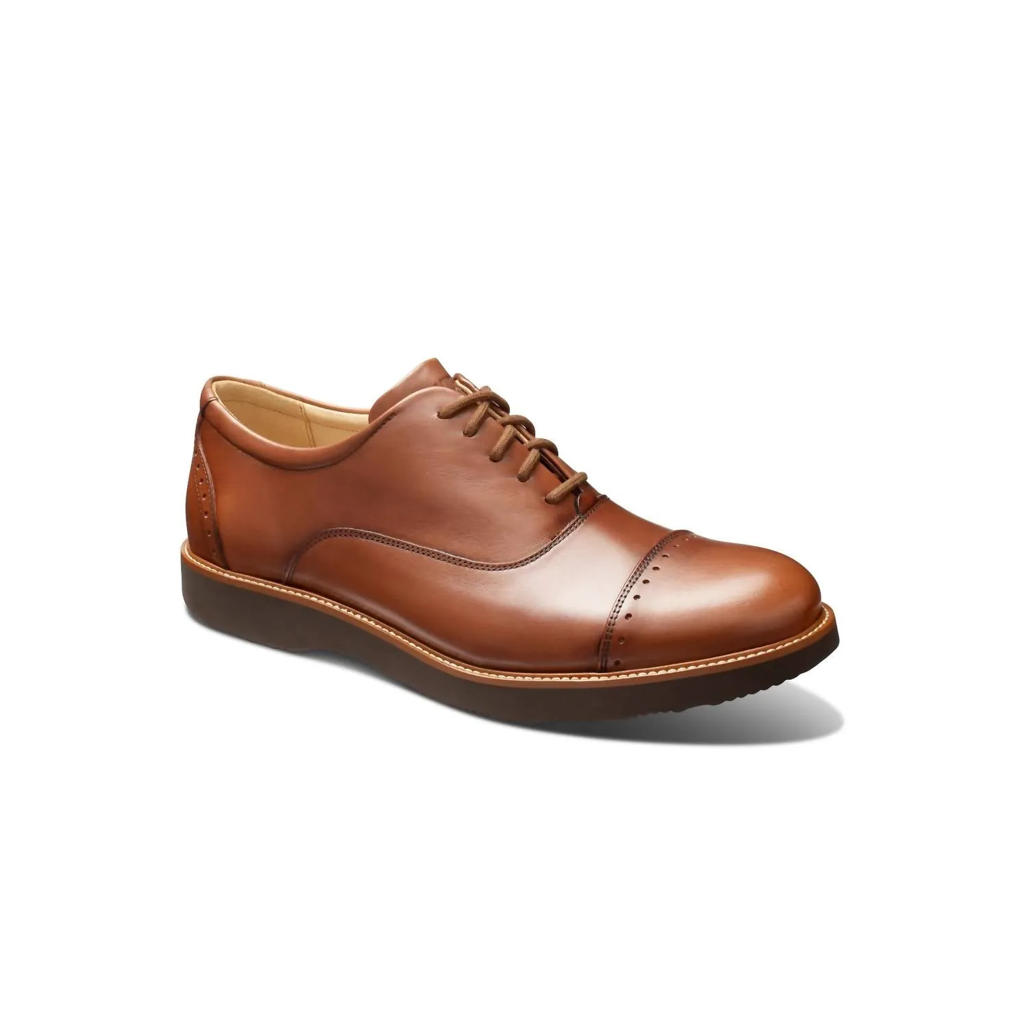 Men's Market Cap Oxford Shoes In Whiskey