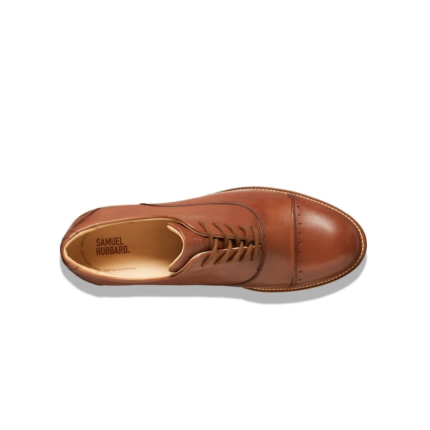 Men's Market Cap Oxford Shoes In Whiskey