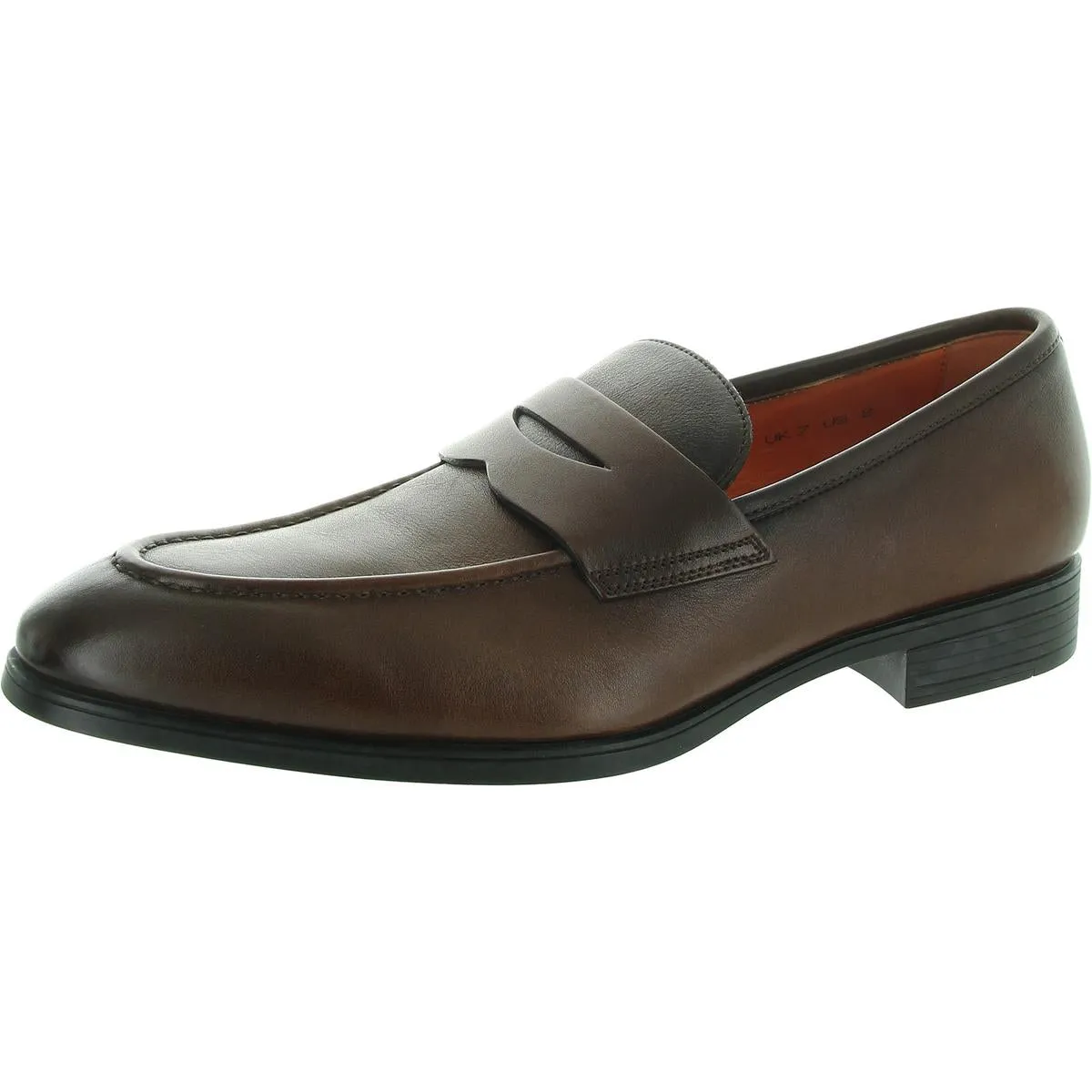 Mens Padded Insole Leather Loafers