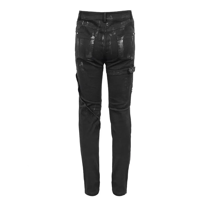 Men's Punk Ropes Tattered Trousers