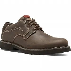 Men's Revdusk Lace Up Oxford Shoes In Brown Smooth