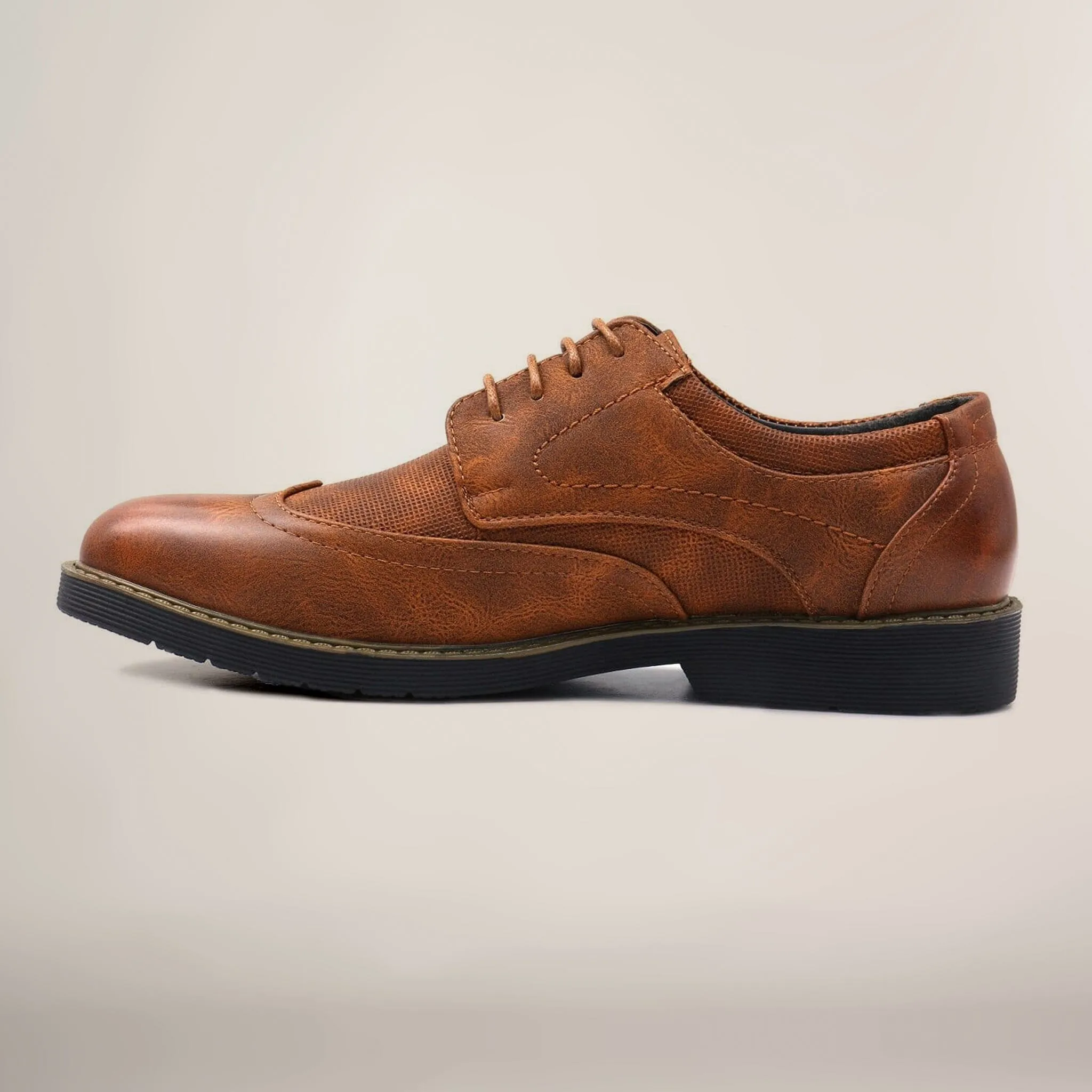 Men's Wingtip Oxford Faux Leather Shoes