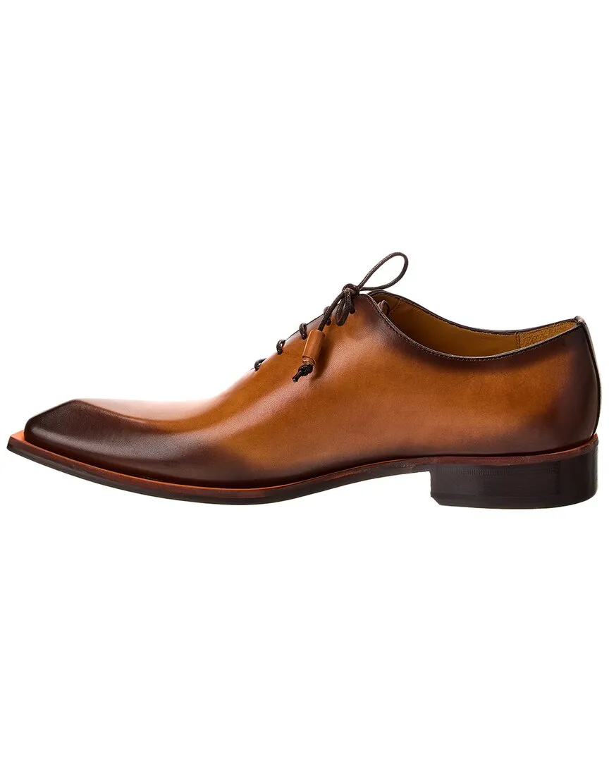 Mezlan Patina Asymmetrical Leather Oxford