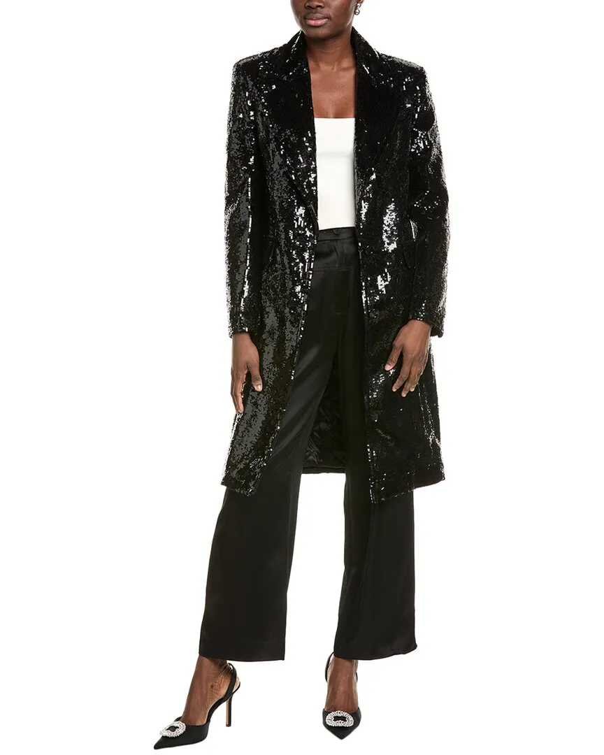 Michael Kors Collection Chesterfield Sequin Wool-Blend Blazer