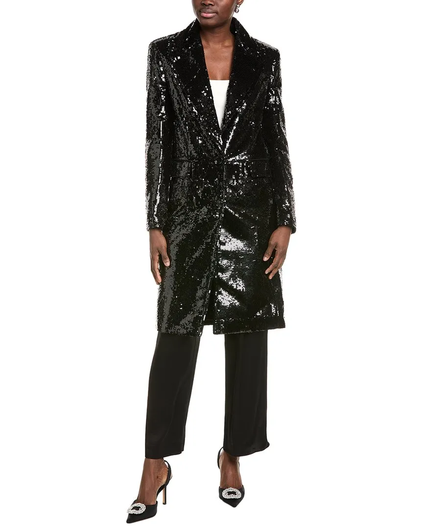 Michael Kors Collection Chesterfield Sequin Wool-Blend Blazer