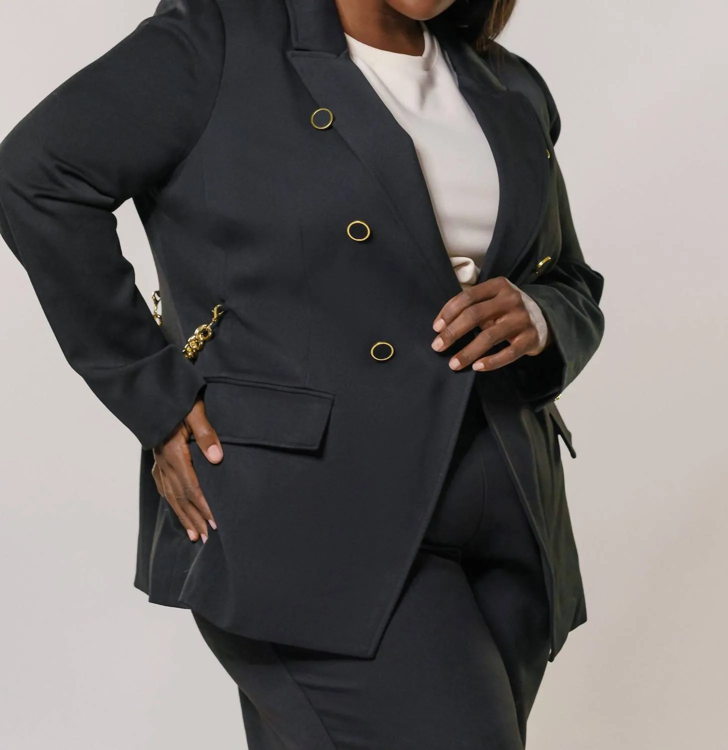 Michelle Jacket With Chain In Black