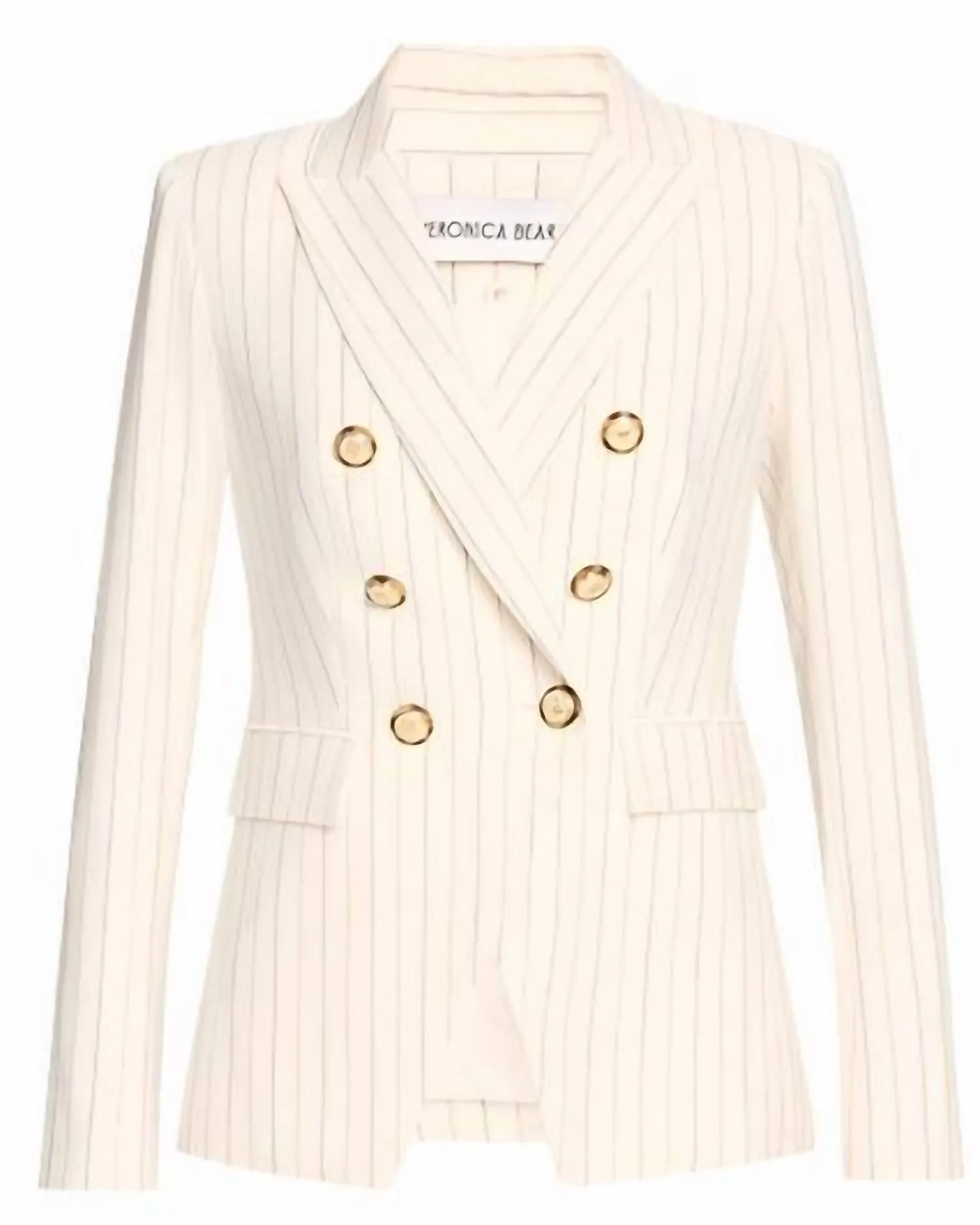 Miller Pinstripe Dickey Jacket In Dove