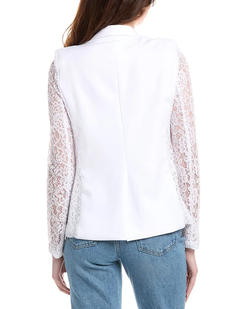 Nanette Nanette Lepore Lace Sleeve Blazer