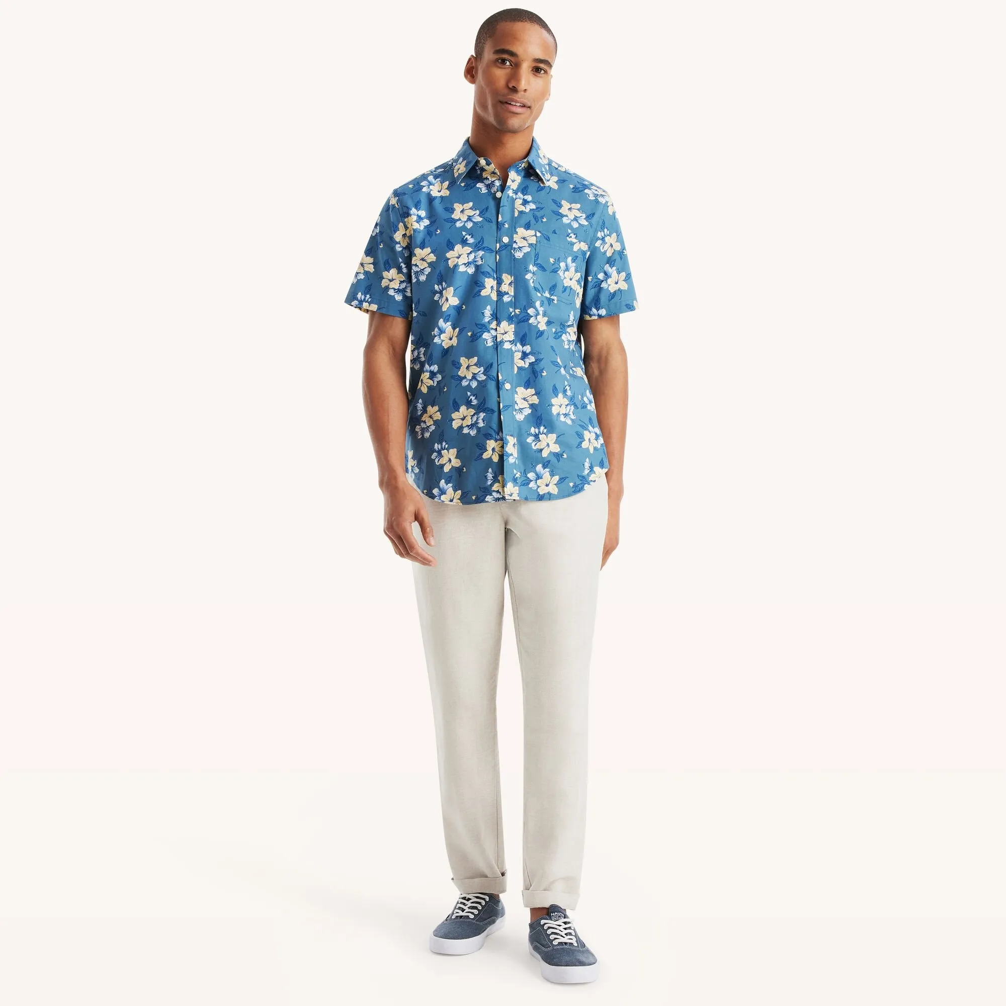 Nautica Mens Linen Drawstring Pant