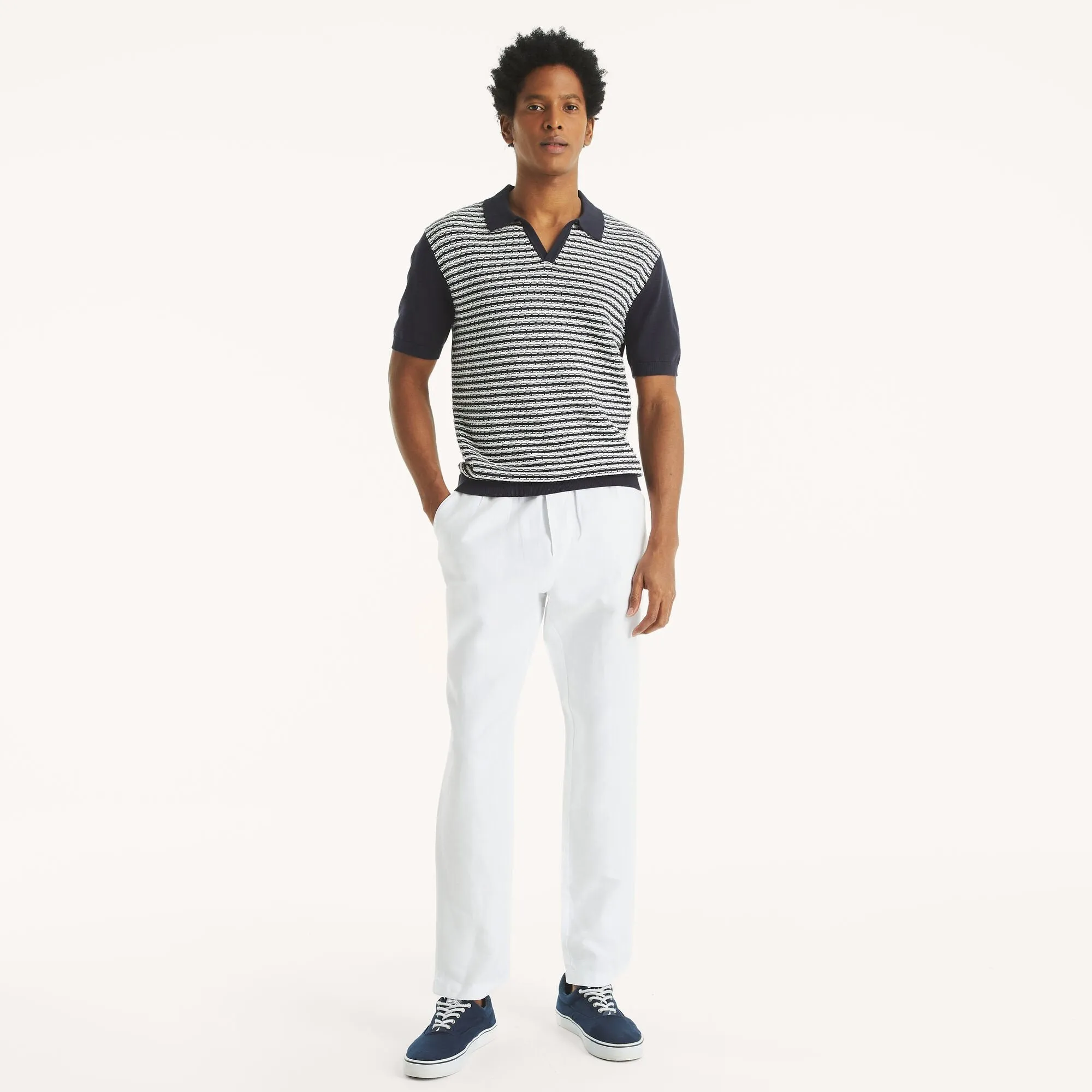 Nautica Mens Linen Drawstring Pant