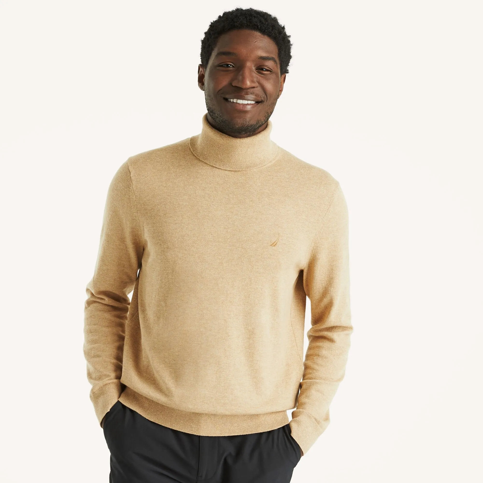 Nautica Mens Navtech Turtleneck Sweater