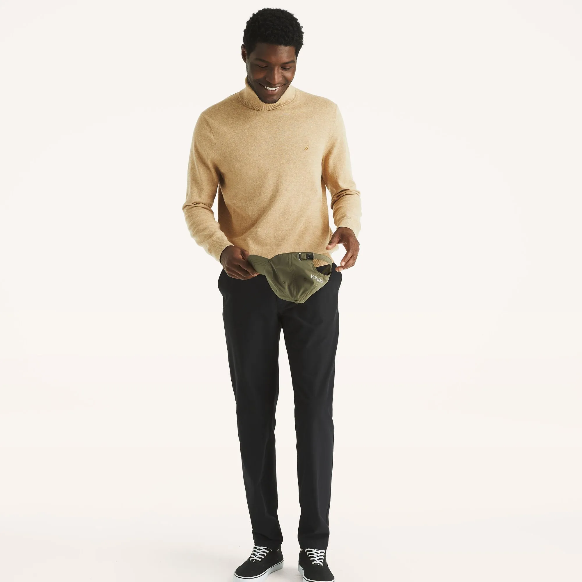 Nautica Mens Navtech Turtleneck Sweater