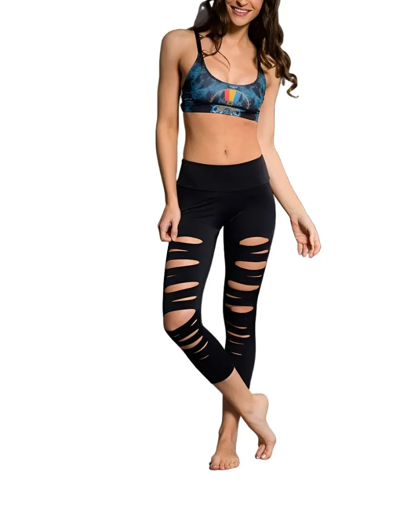 Onzie Hot Yoga X Back Elastic Bra Top 377