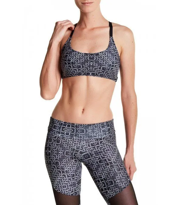 Onzie Hot Yoga X Back Elastic Bra Top 377
