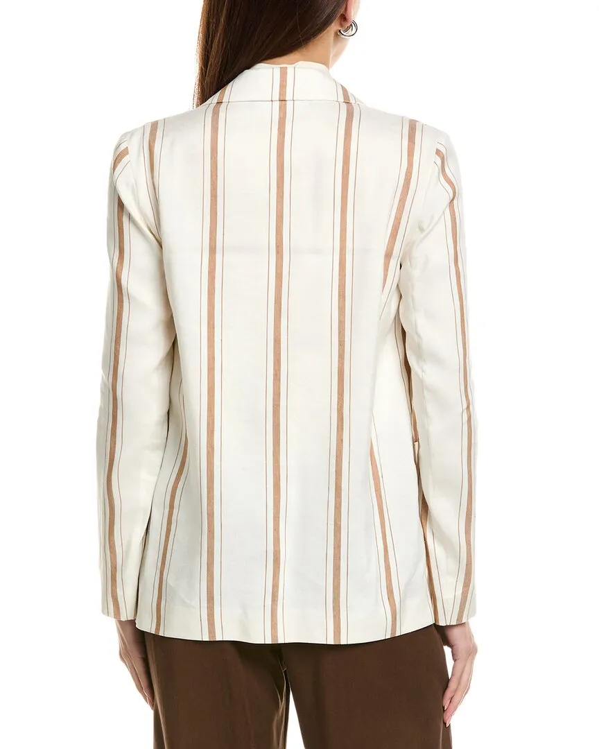 Piazza Sempione Linen & Silk-Blend Blazer