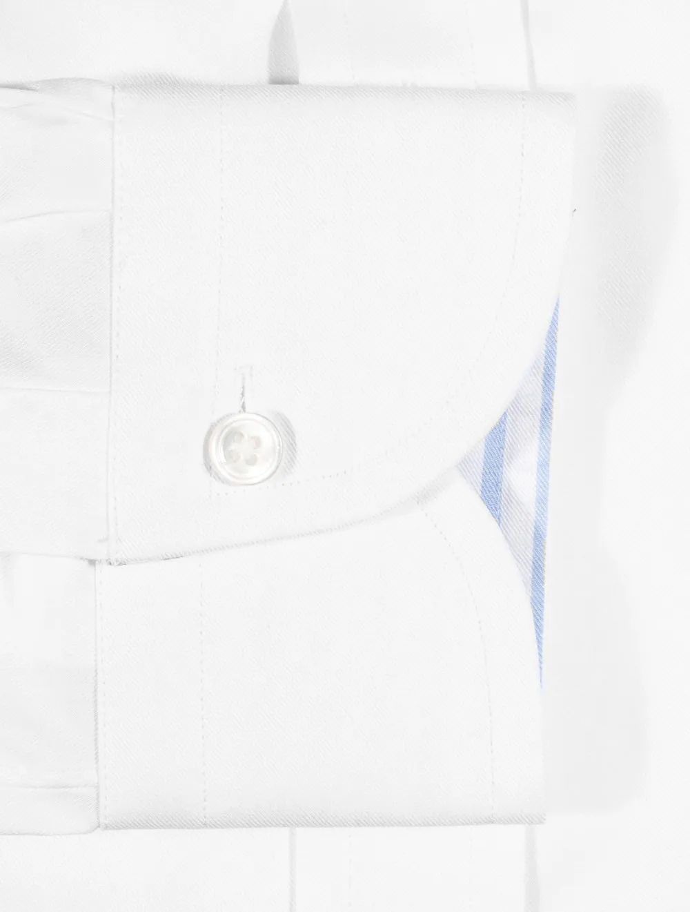 Plain White Twill Shirt White