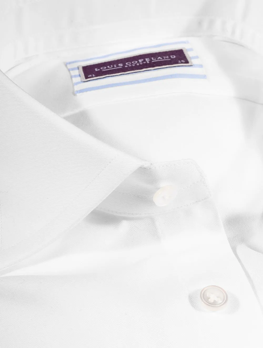 Plain White Twill Shirt White