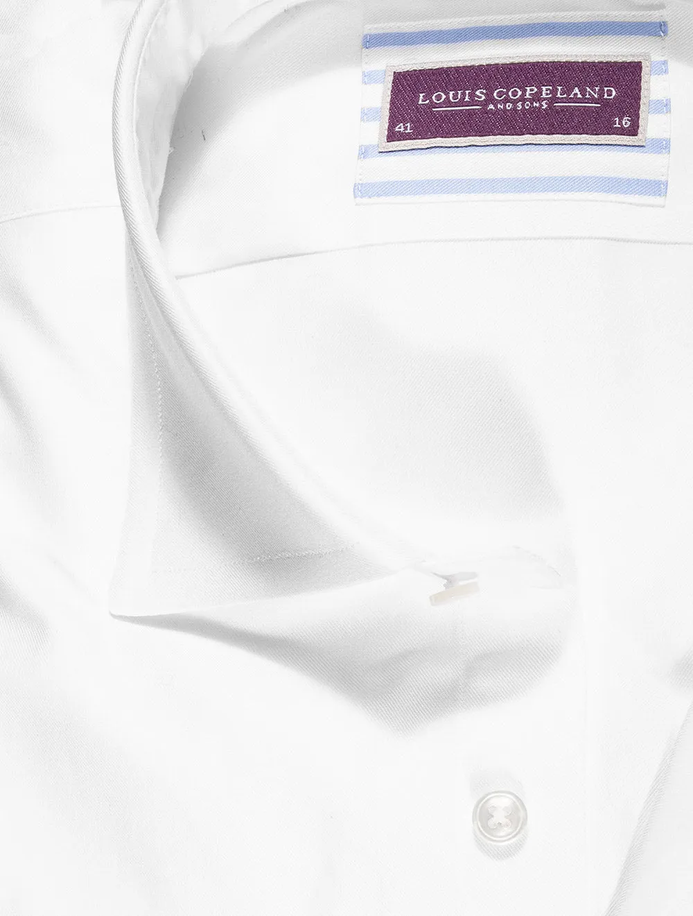 Plain White Twill Shirt White
