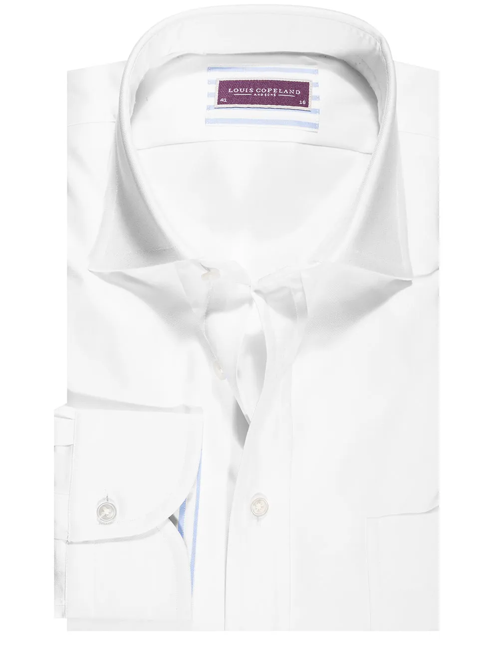 Plain White Twill Shirt White