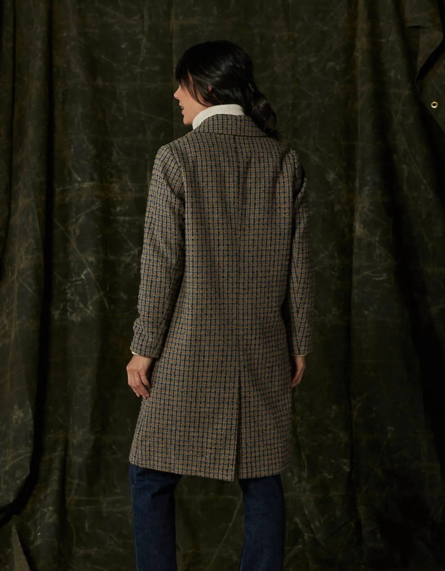 Pop Coat In Houndstooth Multi