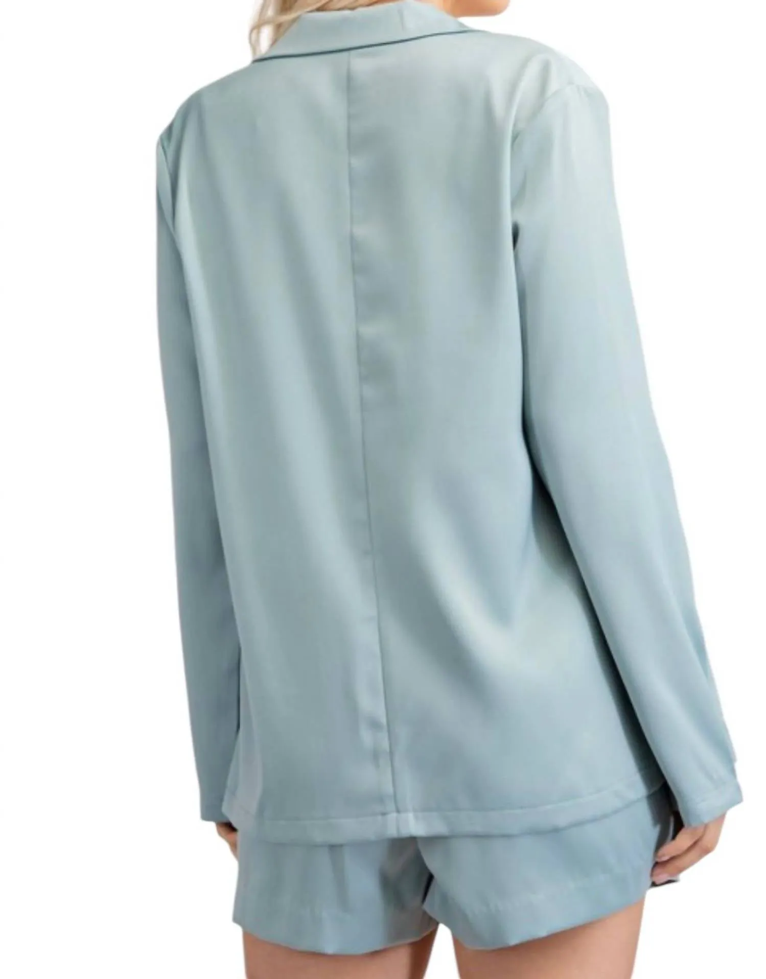 Quarter To Five Blazer In Mint