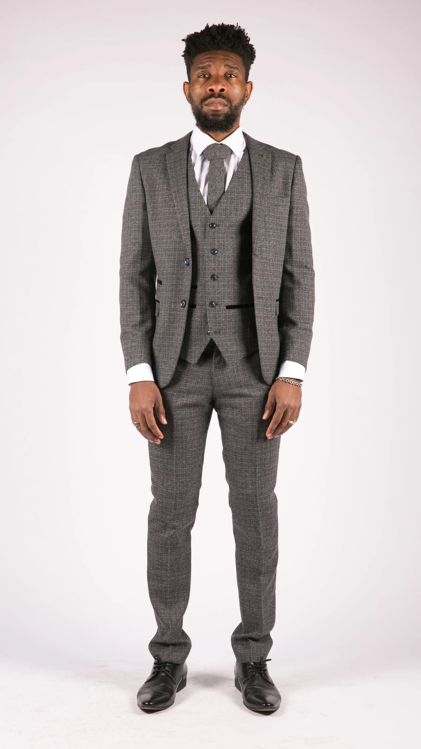 Ralph 3 Piece Suit Tweed Check Vintage