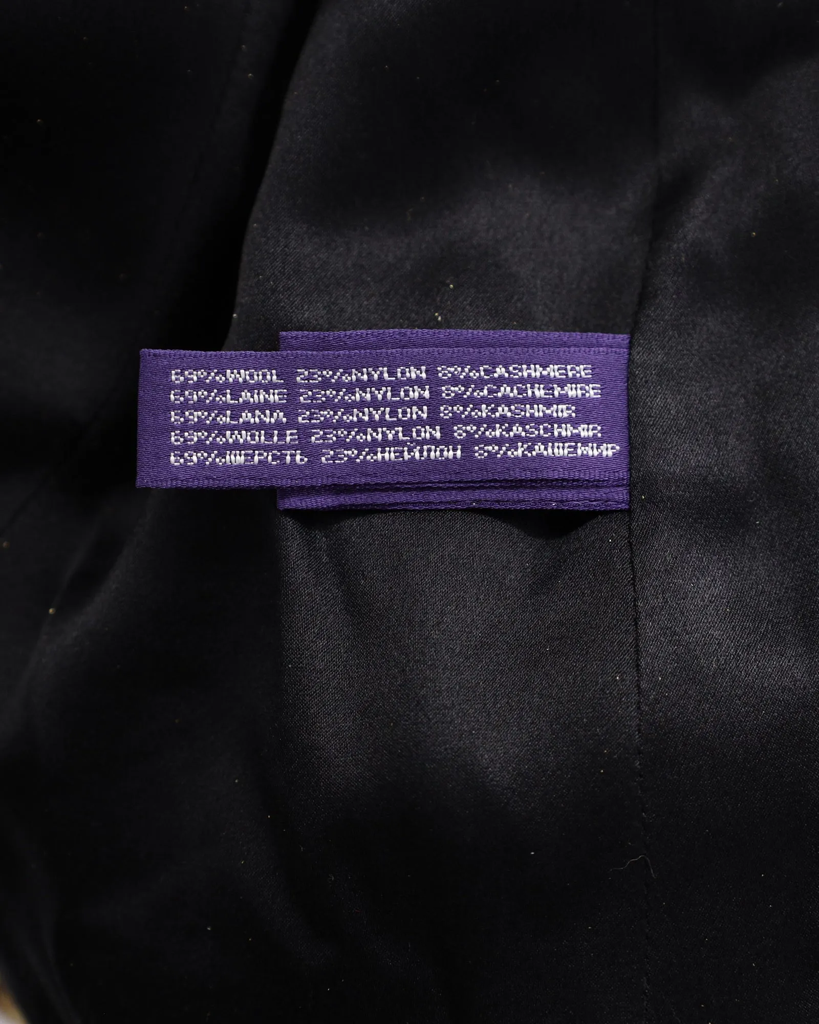 Ralph Lauren Collection Woven Single-Breasted Jacket in Gold Wool Tweed