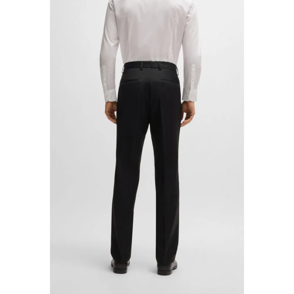 Regular-fit trousers in wool serge