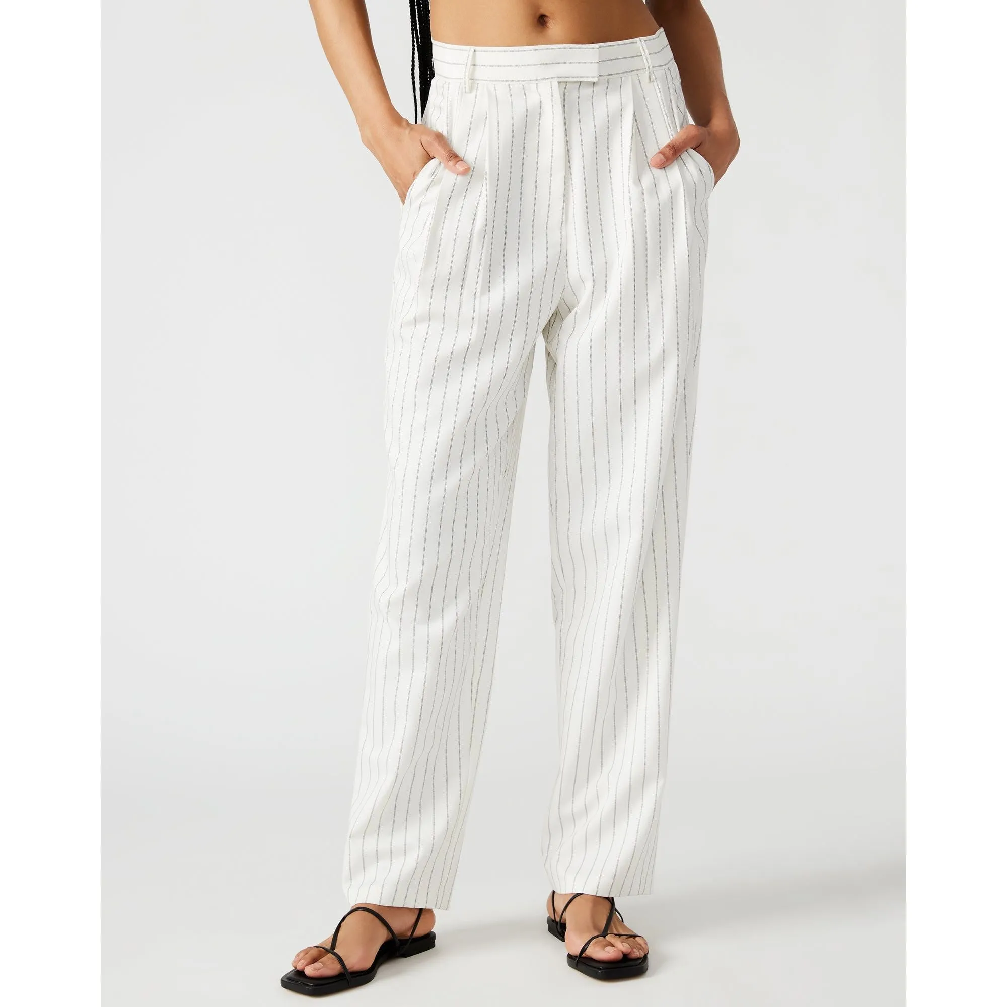 Rumi Pant White/black