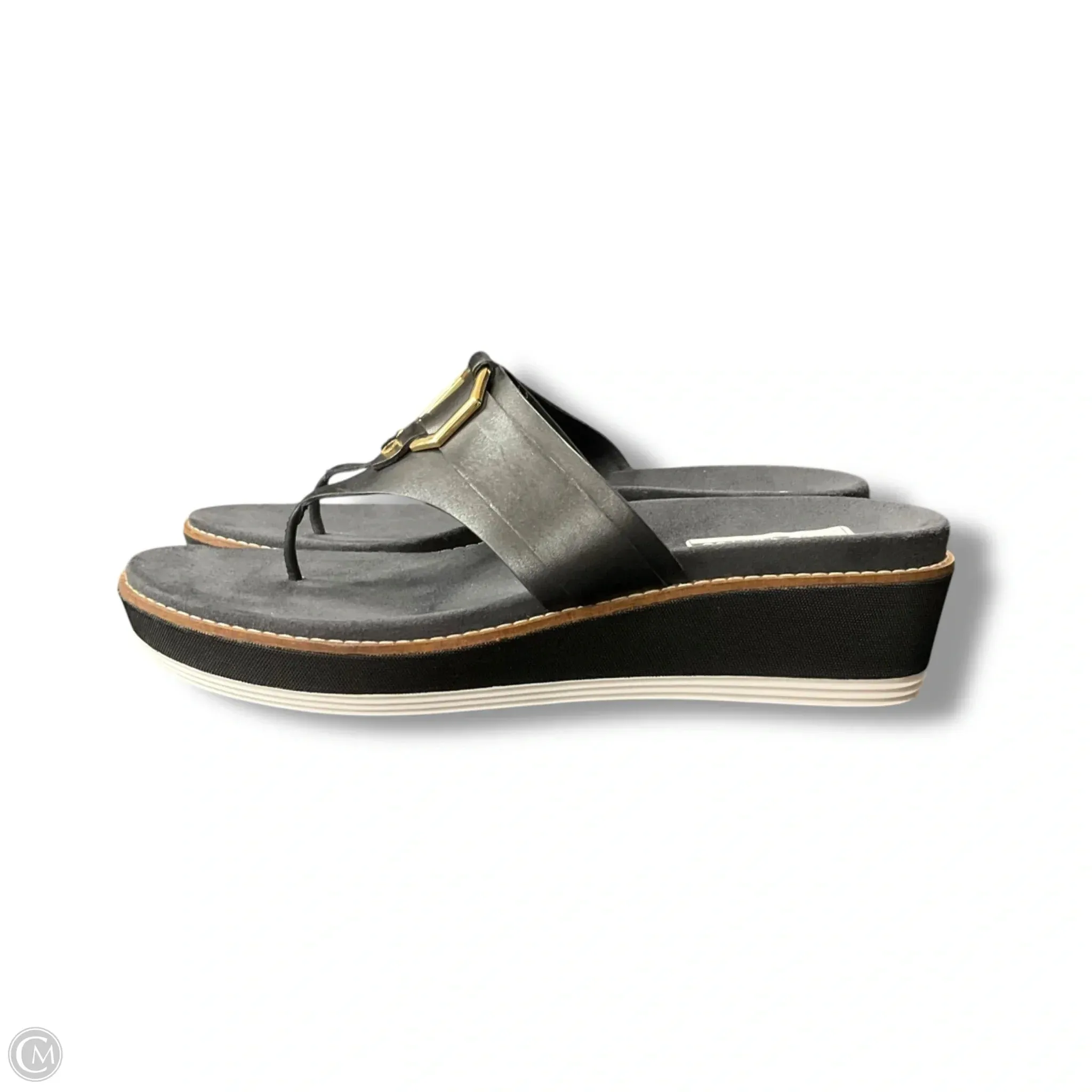 Sandals Flats By Cole-haan In Black & White, Size: 10 cole haan