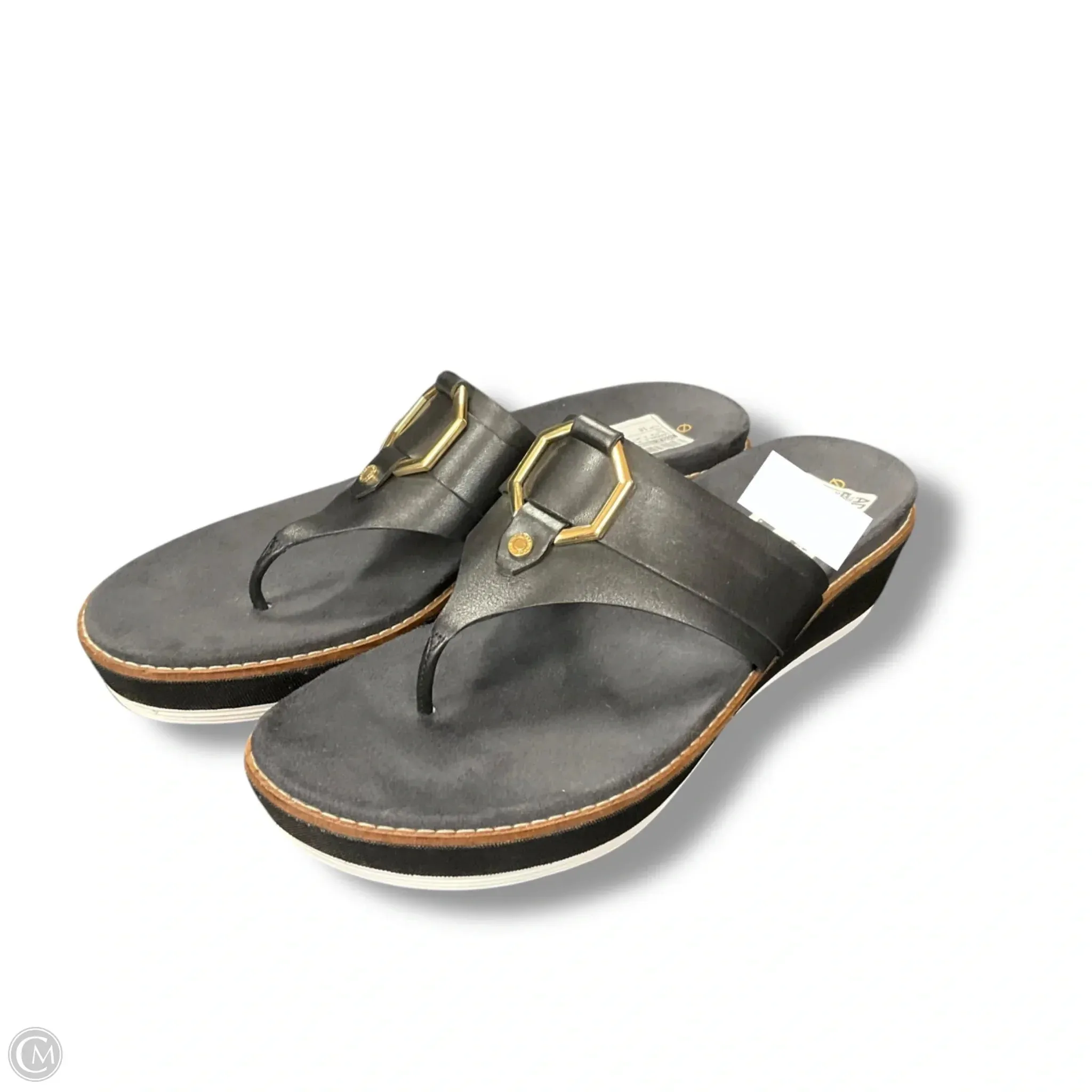 Sandals Flats By Cole-haan In Black & White, Size: 10 cole haan