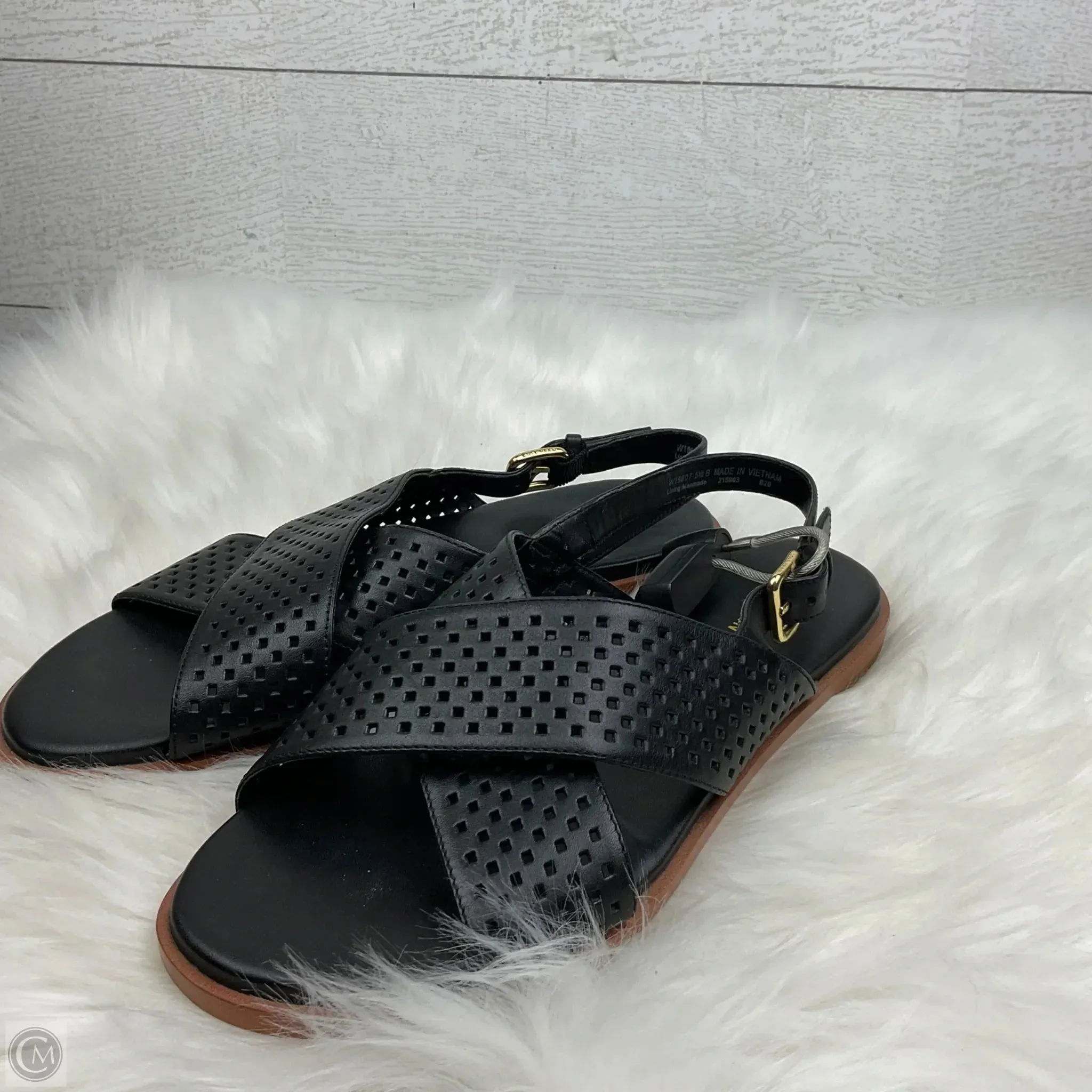 Sandals Flats By Cole-haan In Black, Size: 5.5 cole haan