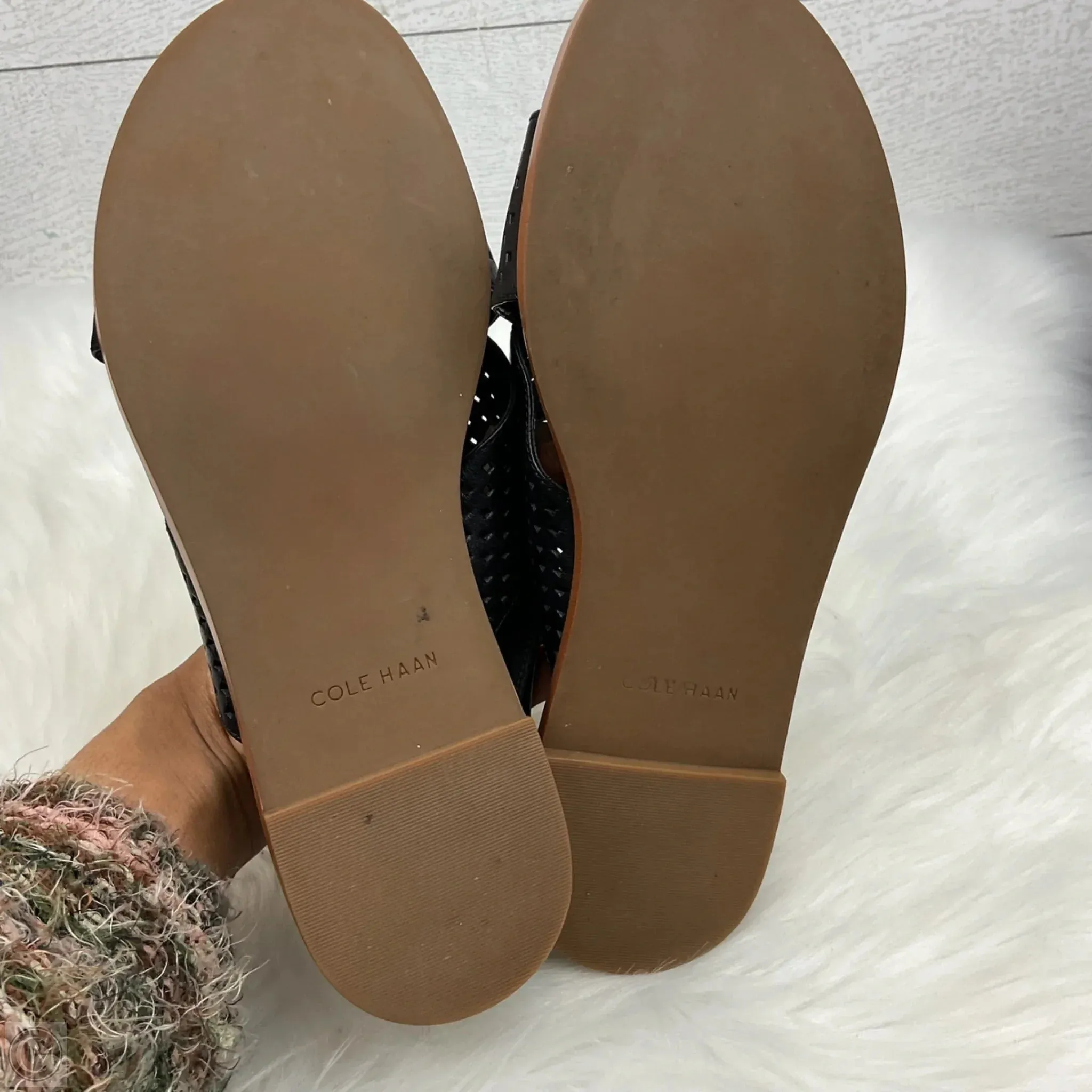 Sandals Flats By Cole-haan In Black, Size: 5.5 cole haan
