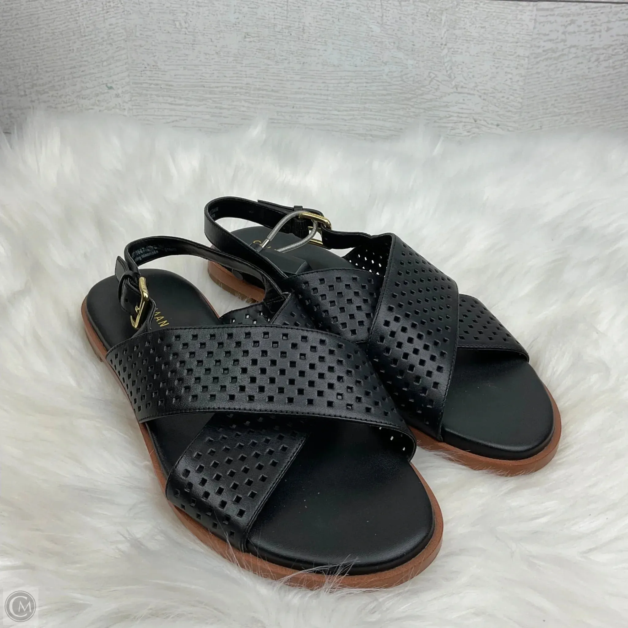 Sandals Flats By Cole-haan In Black, Size: 5.5 cole haan