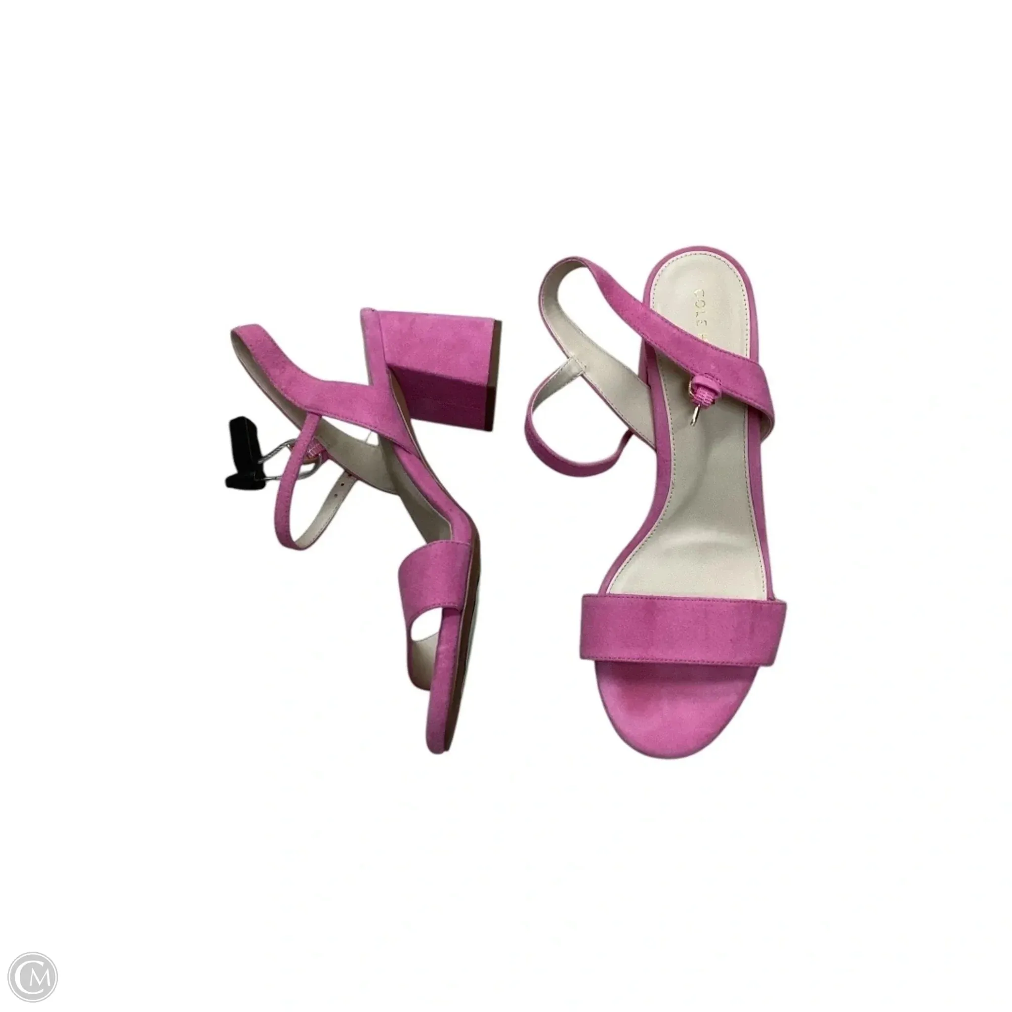 Sandals Heels Block By Cole-haan In Pink, Size: 8 cole haan