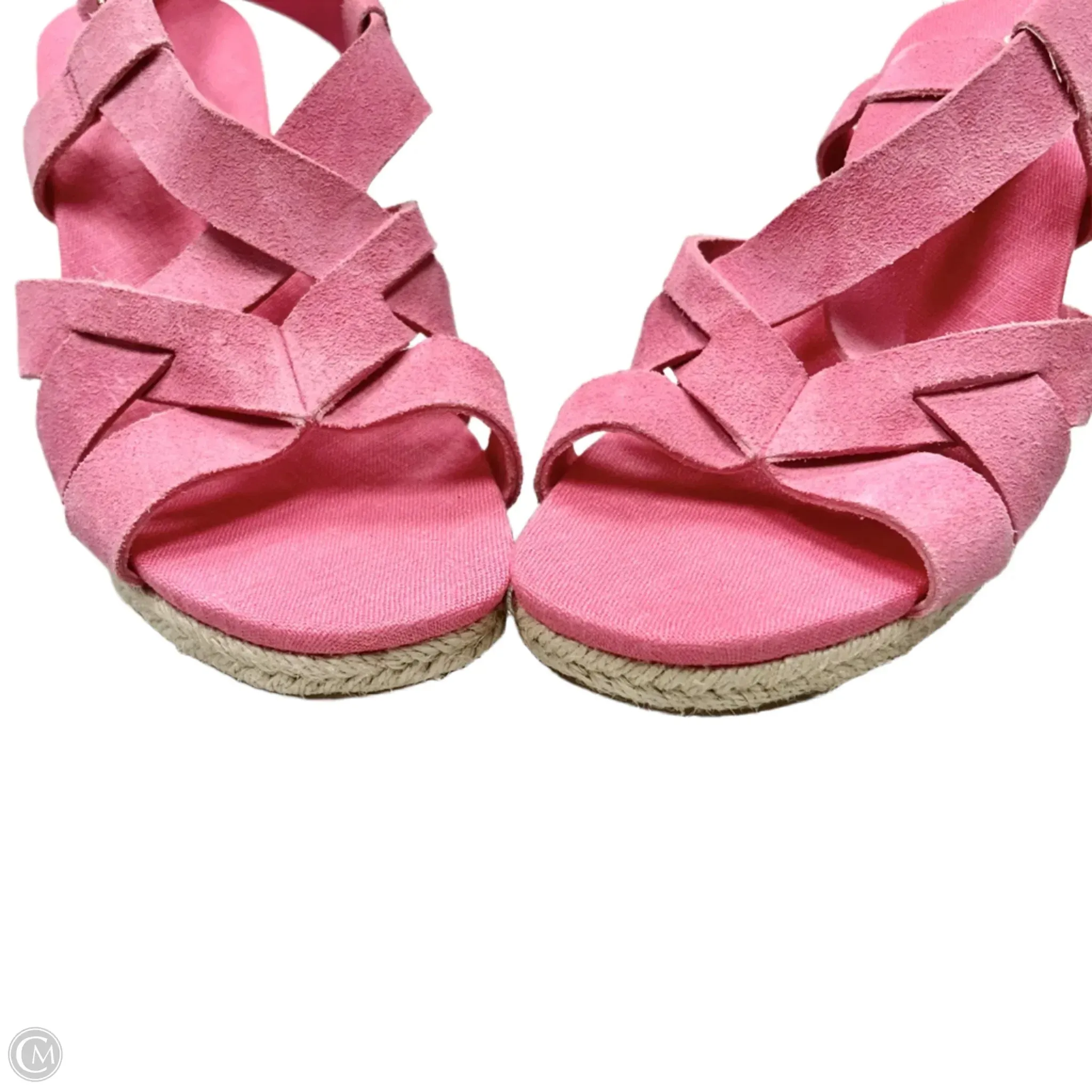 Sandals Heels Wedge By Cole-haan In Pink, Size: 6.5 cole haan