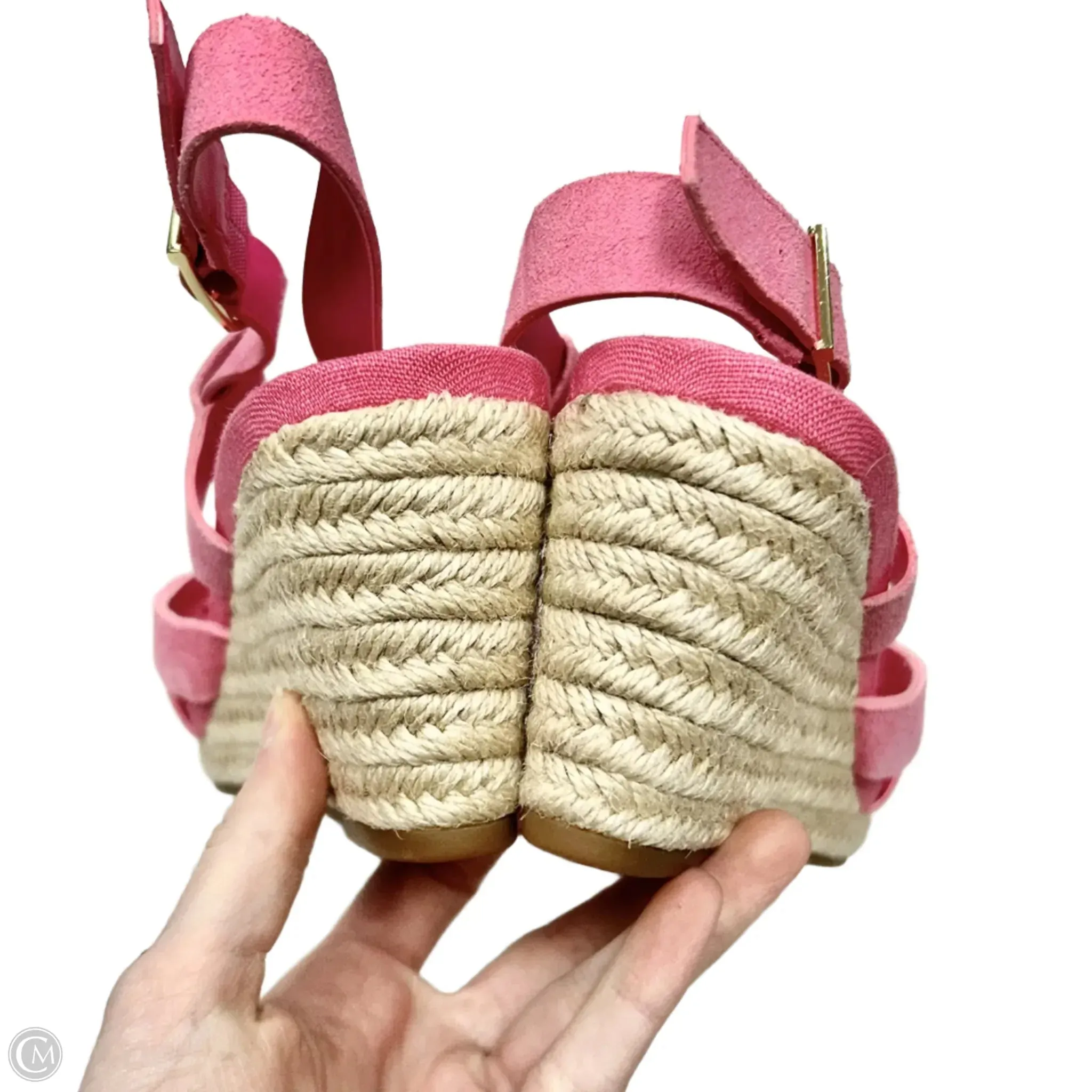 Sandals Heels Wedge By Cole-haan In Pink, Size: 6.5 cole haan